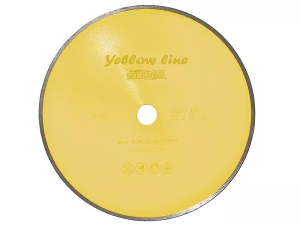 Алмазный диск MESSER Yellow Line Ceramics для керамической плитки D180 : детальное описание и быстрый заказ
