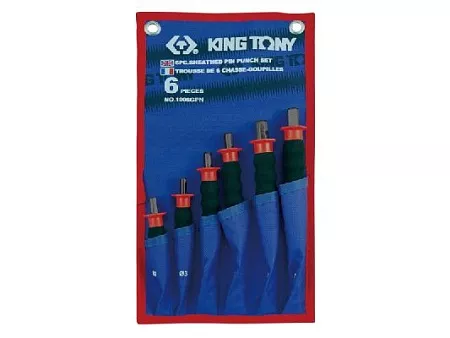 Набор выколоток с протектором, чехол из теторона, 6 предметов KING TONY 1006GPN : в описании характеристика и цена Цена по акции на набор выколоток с протектором, чехол из теторона, 6 предметов king tony 1006gpn в магазине Инструмент-24