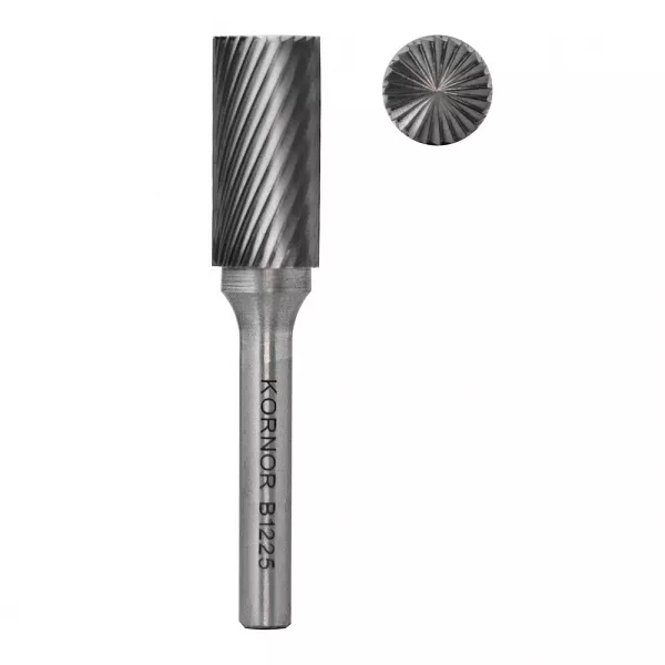 Борфреза цилиндрическая с торцом KORNOR B0820M06 насечка стандарт типа B – купить в , детальное изображение 
 Борфреза цилиндрическая с торцом KORNOR B0820M06 насечка стандарт типа B – купить в , подробное изображение