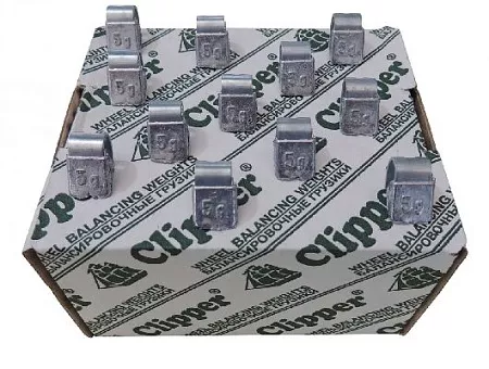 Фото и описание:clipper грузик 0305 балансировочный для литого диска 5гр. (набор 100шт.)
