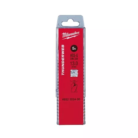 Сверло по металлу Milwaukee 12.0 x 151 - 5шт Thunderweb HSS-G DIN338 – анонс, характеристики, 