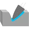 Борфреза гиперболическая с точечным торцом KORNOR G0313M03 насечка стандарт типа G – купить в , подробное изображение 
