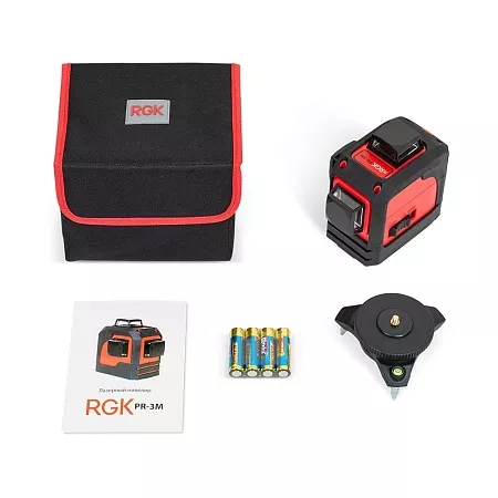 Комплект: лазерный уровень RGK PR-3M + штанга-упор (778817) RGK – анонс, характеристики, 