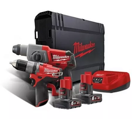 Акции и распродажа набор аккумуляторных инструментов milwaukee m12 cpp2b-602x