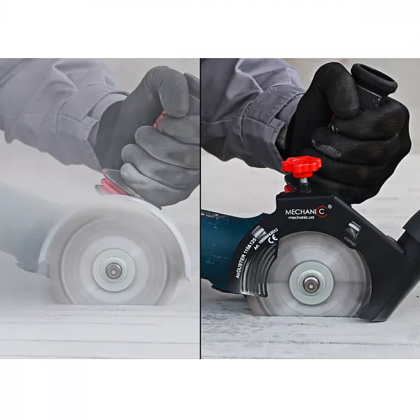 Кожух для УШМ (болгарки) Mechanic AirDUSTER 125 Версия 2.0 детальные картинки Детальное изображение : кожух для ушм (болгарки) mechanic airduster 125 версия 2.0