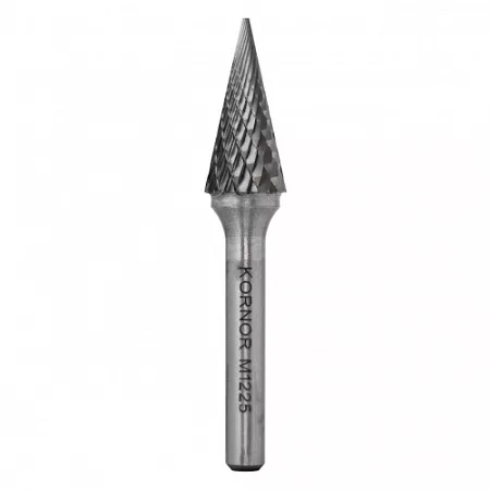 Борфреза коническая KORNOR M0413BM03 насечка двойная типа M – анонс, характеристики, 