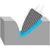 Борфреза гиперболическая с точечным торцом KORNOR G0307M03 насечка стандарт типа G – купить в , подробное изображение 

