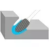 Борфреза овальная KORNOR E0610M03 насечка стандарт типа E – купить в , подробное изображение 
