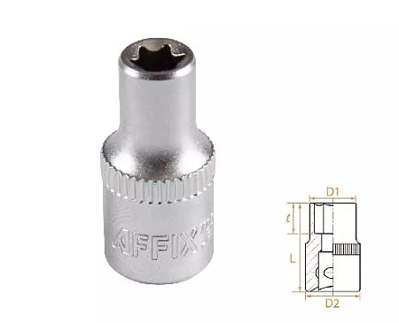 Головка торцевая TORX Е-стандарт 1/4&quot;, E6 AFFIX AF00023006 AFFIX – анонс, характеристики, MSTAF00023006 