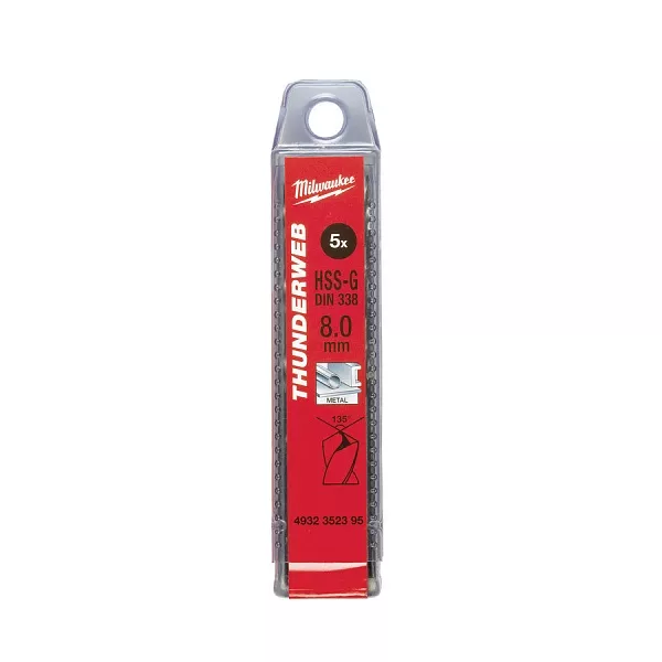 Сверло по металлу Milwaukee 3.0 x 61 - 10шт Thunderweb HSS-G DIN338 – купить в , подробное изображение 
