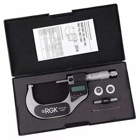 Цена по акции на электронный микрометр rgk mc-75 с калибровкой (133918) в магазине Инструмент-24