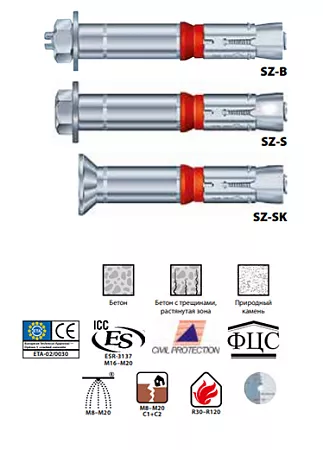 Анкер МКТ SZ-S28/100 M20 L=262 новое в магазине tool-24.ru