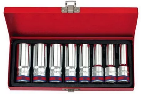 Набор глубоких торцевых головок 1/2&quot;, двенадцатигранные, 1/2&quot;-15/16&quot;, 8 предметов KING TONY 4208SR KING TONY – анонс, характеристики, MST4208SR 