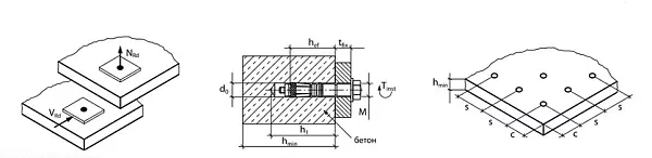 Анкер МКТ SL-B10/10 M6 L=70 для сухой резки и мокрой
