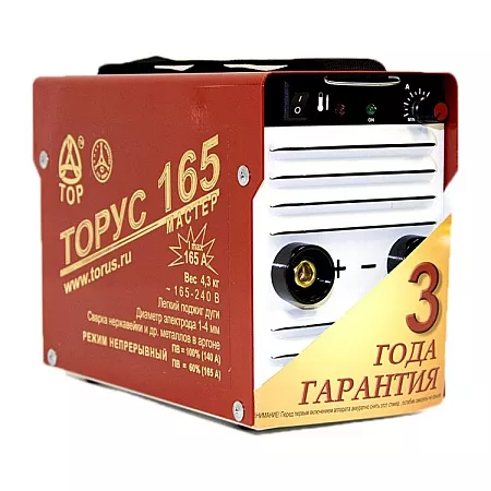Сварочный аппарат инвертор TOP Торус-165 Мастер +провода – анонс, характеристики, 