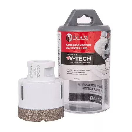 Сверло алмазное DIAM 50x35xМ14 Extra Line V-TECH (в.спекание) (320276) DIAM – анонс, характеристики, 320276 