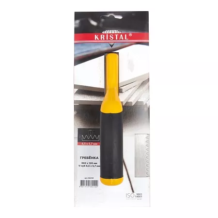 Гребёнка KRISTAL 300х120мм, V-зуб 6,5х5,7 (36210) KRISTAL – анонс, характеристики, 36210 