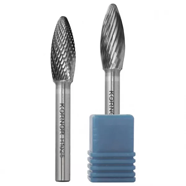 Борфреза пламевидная KORNOR H0820NFM06 по алюминию типа H – купить в , подробное изображение 
