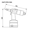 Пневмогидравлический заклепочник для резьбовых заклепок Fasty PPM-7000 цена 157 826 ₽ за шт Пневмогидравлический заклепочник для резьбовых заклепок Fasty PPM-7000 стоимость 157 826 ₽