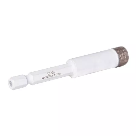 Сверло алмазное DIAM 12x35x1/4 HEX-E Extra Line V-TECH (в.спекание) (320328) DIAM – анонс, характеристики, 320328 
