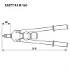 Ручной заклепочник для резьбовых заклепок Fasty RKM-160 стоимость 