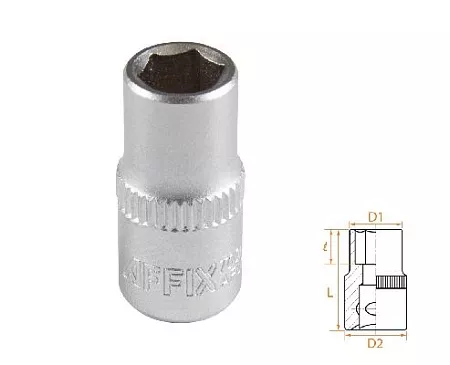 Головка торцевая стандартная шестигранная 1/4&quot;, 7 мм AFFIX AF00020007 AFFIX – анонс, характеристики, MSTAF00020007 