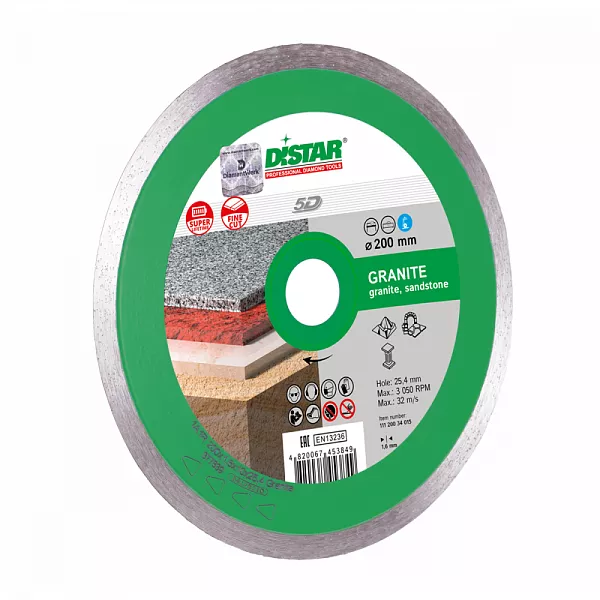 Алмазный диск DISTAR 1A1R GRANITE D180 : детальное описание и быстрый заказ