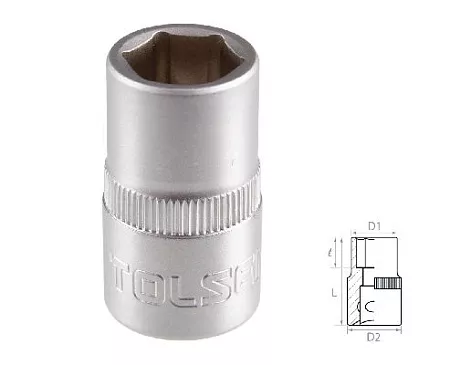 Головка торцевая стандартная шестигранная 1/2&quot;, 11 мм TOLSEN TT16511 TOLSEN – анонс, характеристики, MSTTT16511 