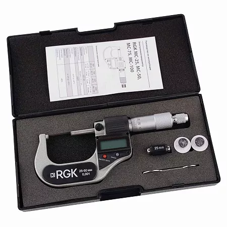 Цена по акции на электронный микрометр rgk mc-50 с калибровкой (133917) в магазине Инструмент-24