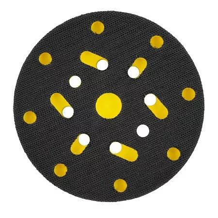 Опора для шлифовальной машинки Schtaer 6pad-MULTI-SOFT (150 мм, 15 отверстий) SCHTAER – анонс, характеристики, 