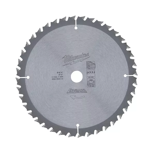 Диск для акк. циркулярной пилы Milwaukee WCSB 165 x 15.87 x24 – купить в , подробное изображение 
