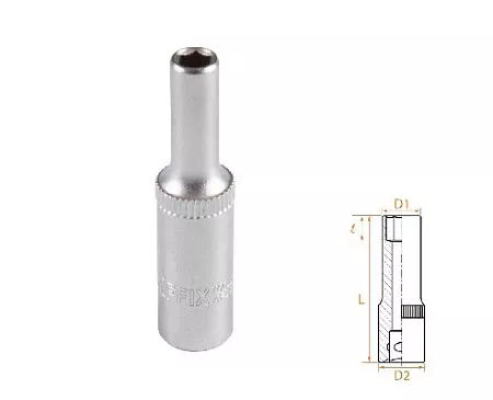 Головка торцевая глубокая шестигранная 1/4&quot;, 4,5 мм AFFIX AF00120045 AFFIX – анонс, характеристики, MSTAF00120045 
