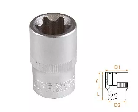 Головка торцевая TORX Е-стандарт 1/2&quot;, E20 AFFIX AF00043020 AFFIX – анонс, характеристики, MSTAF00043020 