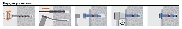 Анкер МКТ SL-B12/25 M8 L=100 для сухой резки и мокрой