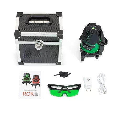 Комплект: лазерный уровень RGK LP-64G + штатив RGK LET-170 (778954) RGK – анонс, характеристики, 