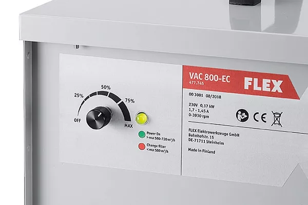 Промышленный воздухоочиститель FLEX VAC 800-EC: Воздуходувки Товар УТ000045185 0