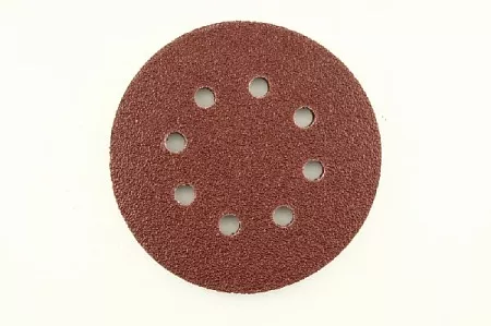 Круг ф125 мм с 8 отв. P180 KND на липучке GermaFlex – анонс, характеристики, 