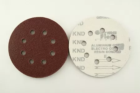 Круг ф125 мм с 8 отв. P1000 KND на липучке GermaFlex – анонс, характеристики, 