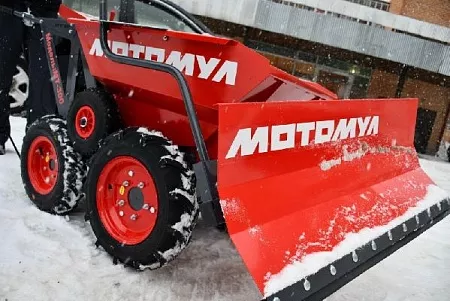Нож-отвал МОТОМУЛ цельнометаллическая тележка, огородный помощник
