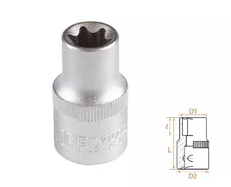 Головка торцевая TORX Е-стандарт 1/2&quot;, E14 AFFIX AF00043014 AFFIX – анонс, характеристики, MSTAF00043014 