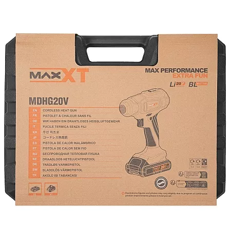 *MDHG20VX2P Аккумуляторный строительный фен MAXXT, 20V/2.0AH MAXXT – анонс, характеристики, 