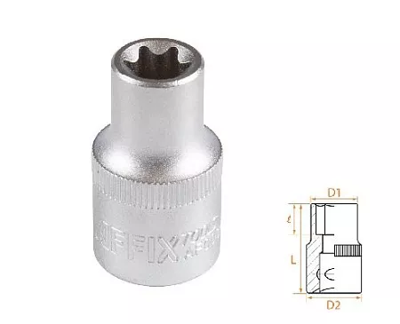 Головка торцевая TORX Е-стандарт 1/2&quot;, E12 AFFIX AF00043012 AFFIX – анонс, характеристики, MSTAF00043012 