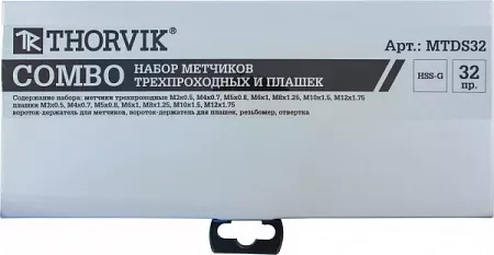 Набор метчиков Thorvik MTDS32 – анонс, характеристики, MTDS32 