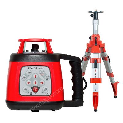 Комплект: ротационный нивелир RGK SP-310 + элевационный штатив RGK SH-170 (134233) RGK – анонс, характеристики, 