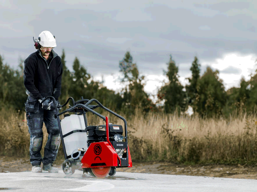 Chicago Pneumatic Нарезчик швов SCG 350 бурение, сверление отверстий алмазными коронками Chicago Pneumatic Нарезчик швов SCG 350 для сухой резки и мокрой