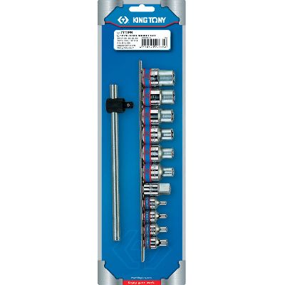 Набор торцевых головок 3/8&quot;, 1/2&quot;, TORX Е-стандарт, E4-E20, вороток, 12 предметов KING TONY 7112PR KING TONY – анонс, характеристики, MST7112PR 