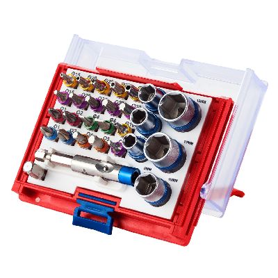 Набор вставок (бит) 1/4&quot;, PH, PZ, Hex, Torx, Slotted, 28 предметов МАСТАК 058-10028C МАСТАК – анонс, характеристики, MST058-10028C 