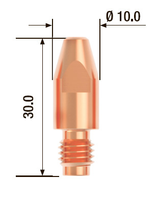 Контактный наконечник FUBAG M8х30 ECU d1.4мм 