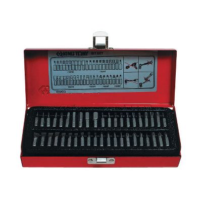 Набор вставок (бит) 1/4&quot;, PH, PZ, Hex, Torx, Slotted, 42 предмета KING TONY 1042CQ KING TONY – анонс, характеристики, MST1042CQ 