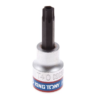 Насадка (бита) торцевая 3/8&quot;, Torx, T40, L = 50 мм, с отверстием KING TONY 302740 KING TONY – анонс, характеристики, MST302740 